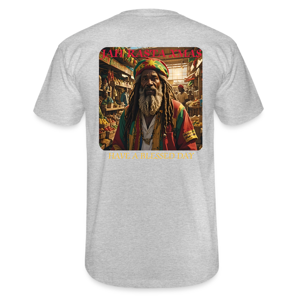 JAH RASTA XMAS - MENS CLASSIC T-SHIRT - heather grey