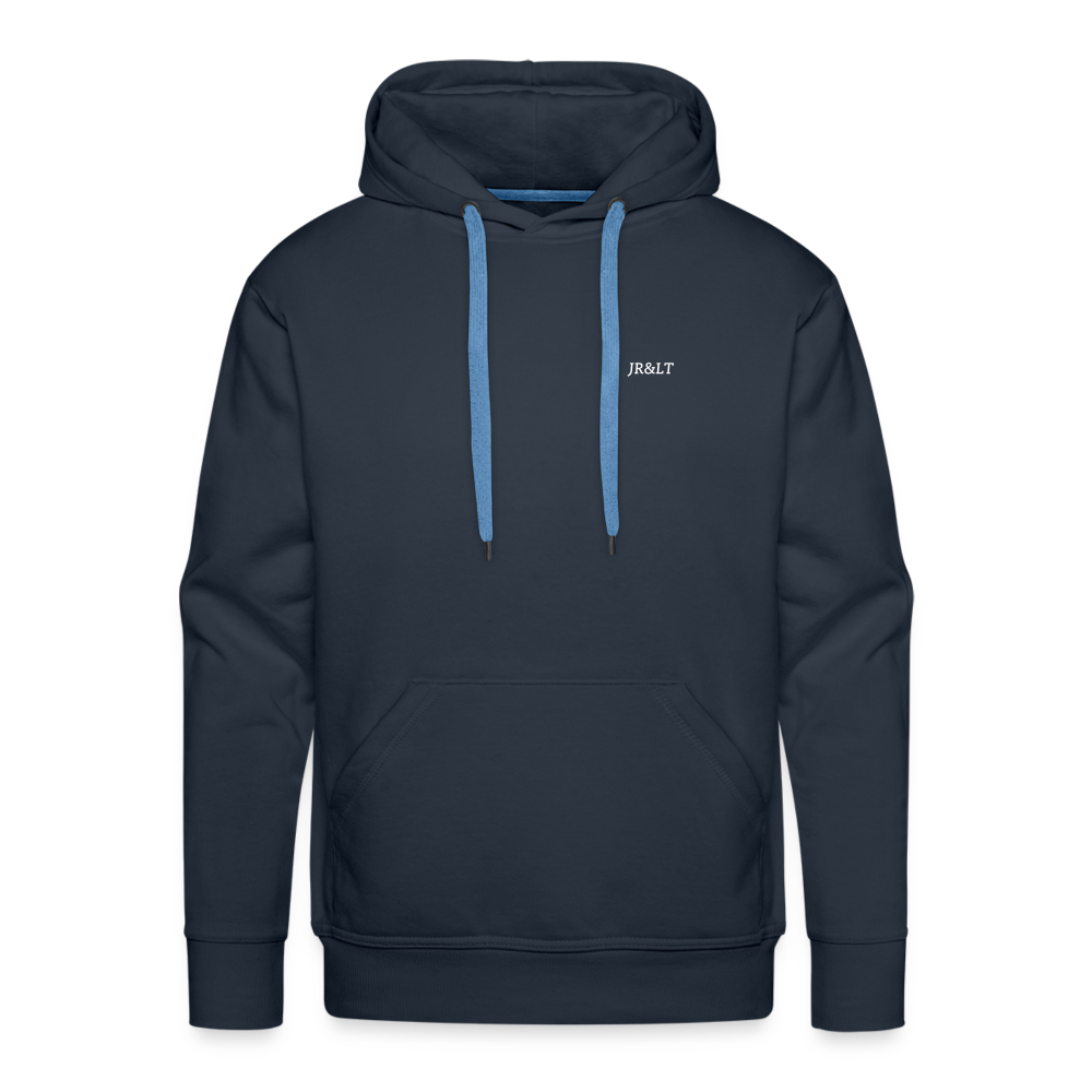 JR&LT'S HOODIE WITH SIMPLE LOGO - navy