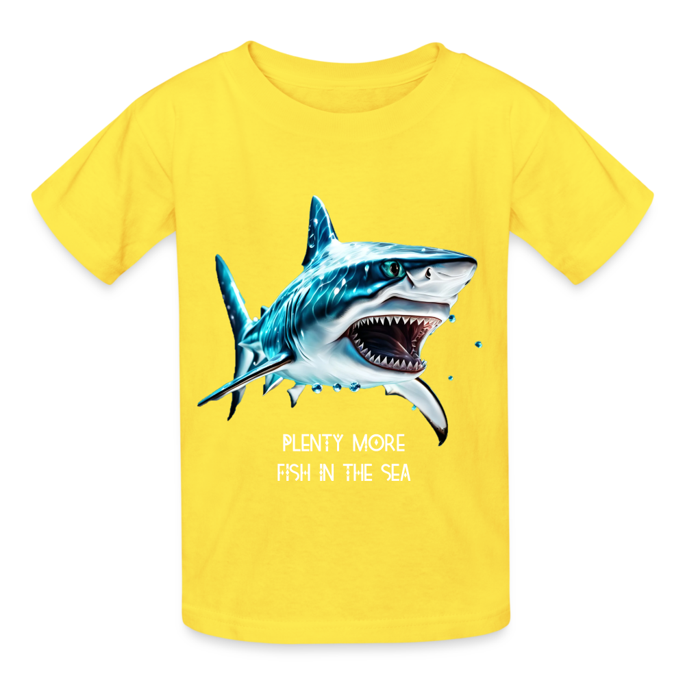 PLENTY MORE FISH IN THE SEA - CHILDREN'S T-SHIRT - yellow