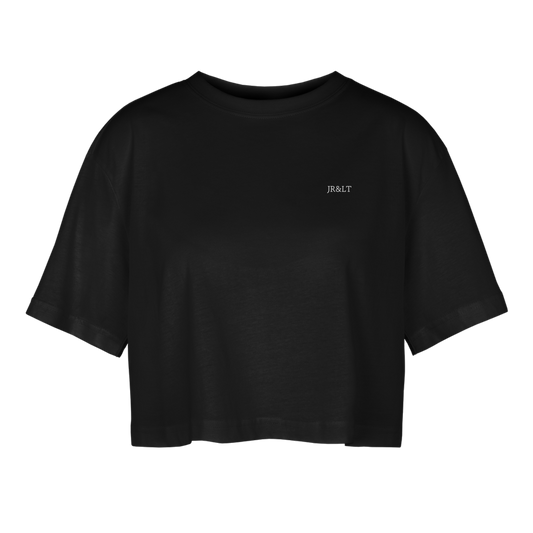 CLASSIC JR&LT WOMEN'S OVERSIZED CROP TOP - black