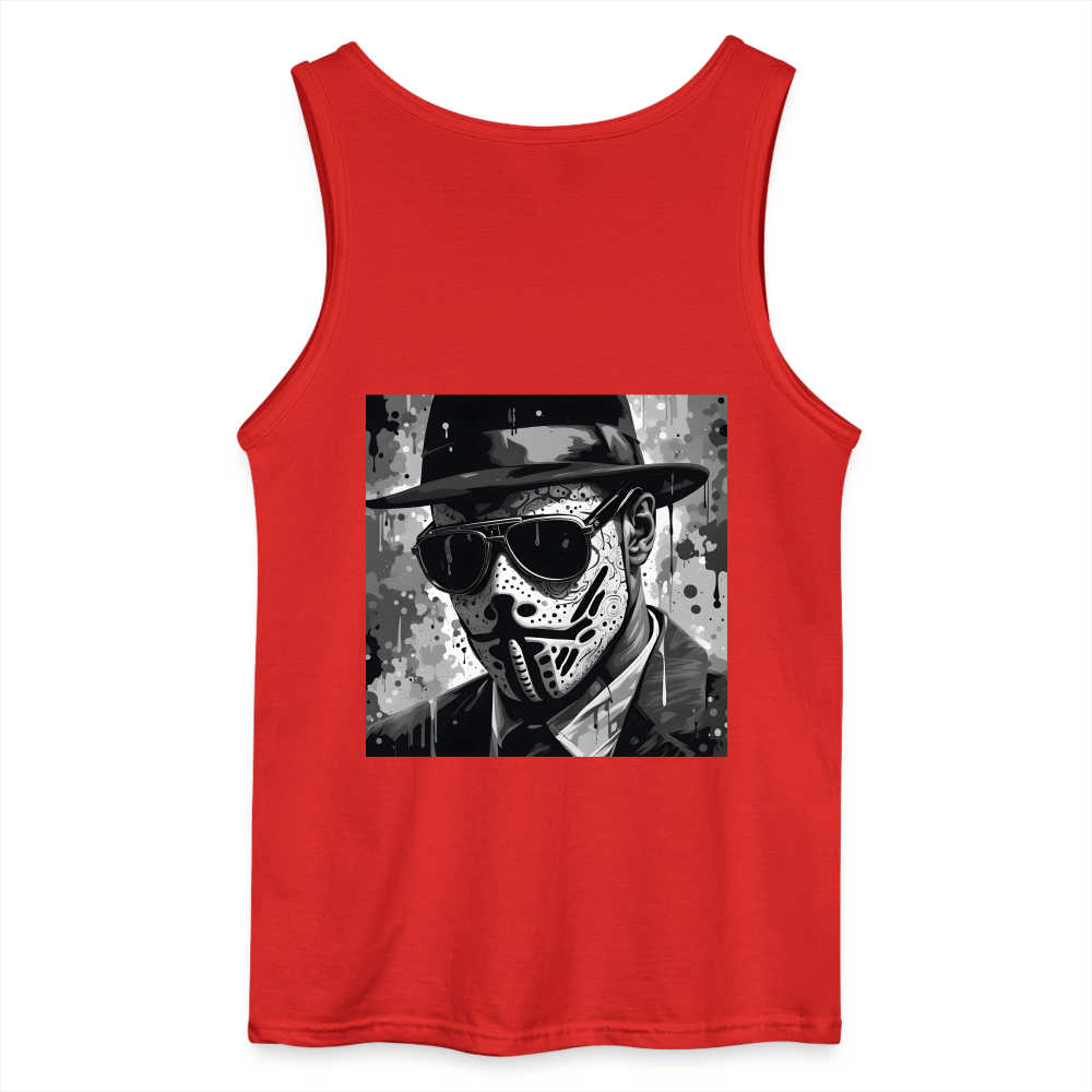 UNDERCOVER AGENT - MEN'S TANK TOP - red