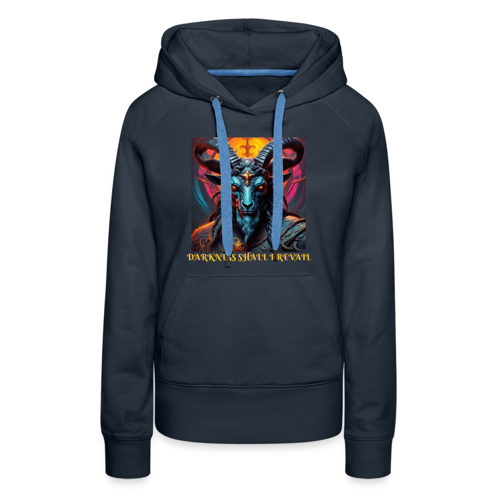 BAPHOMET!! WOMEN'S HOODIE - navy