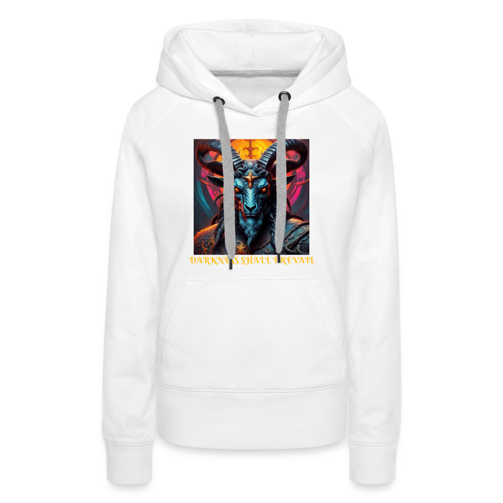 BAPHOMET!! WOMEN'S HOODIE - white