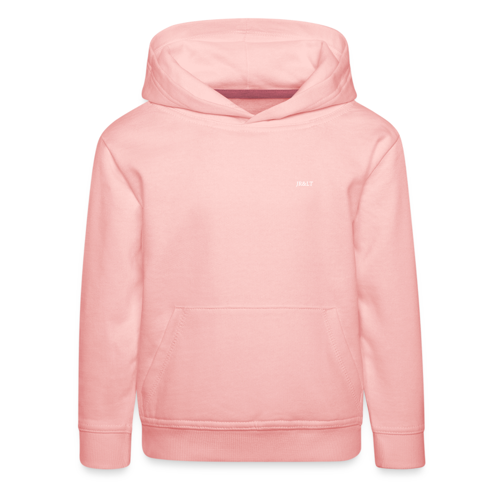 JR&LT'S CLASSIC LOGO CHILDREN'S HOODIE - crystal pink