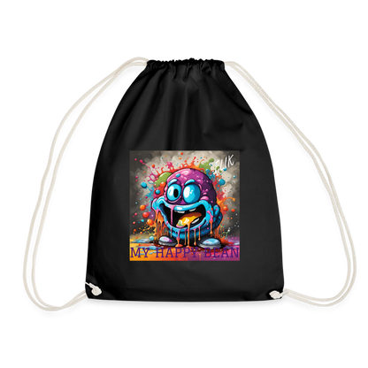 FLIK - MY HAPPY BEAN - DRAWSTRING BAG - black