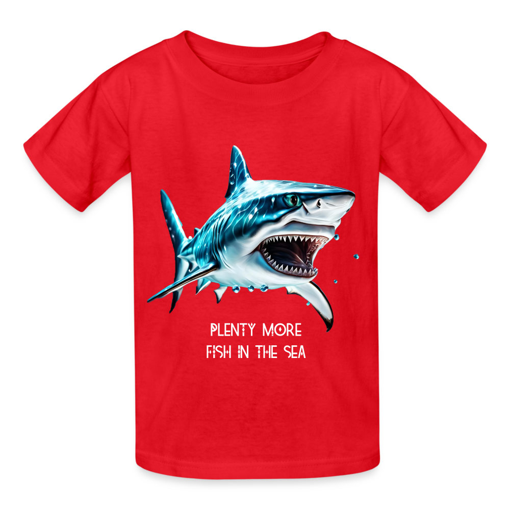 PLENTY MORE FISH IN THE SEA - CHILDREN'S T-SHIRT - red