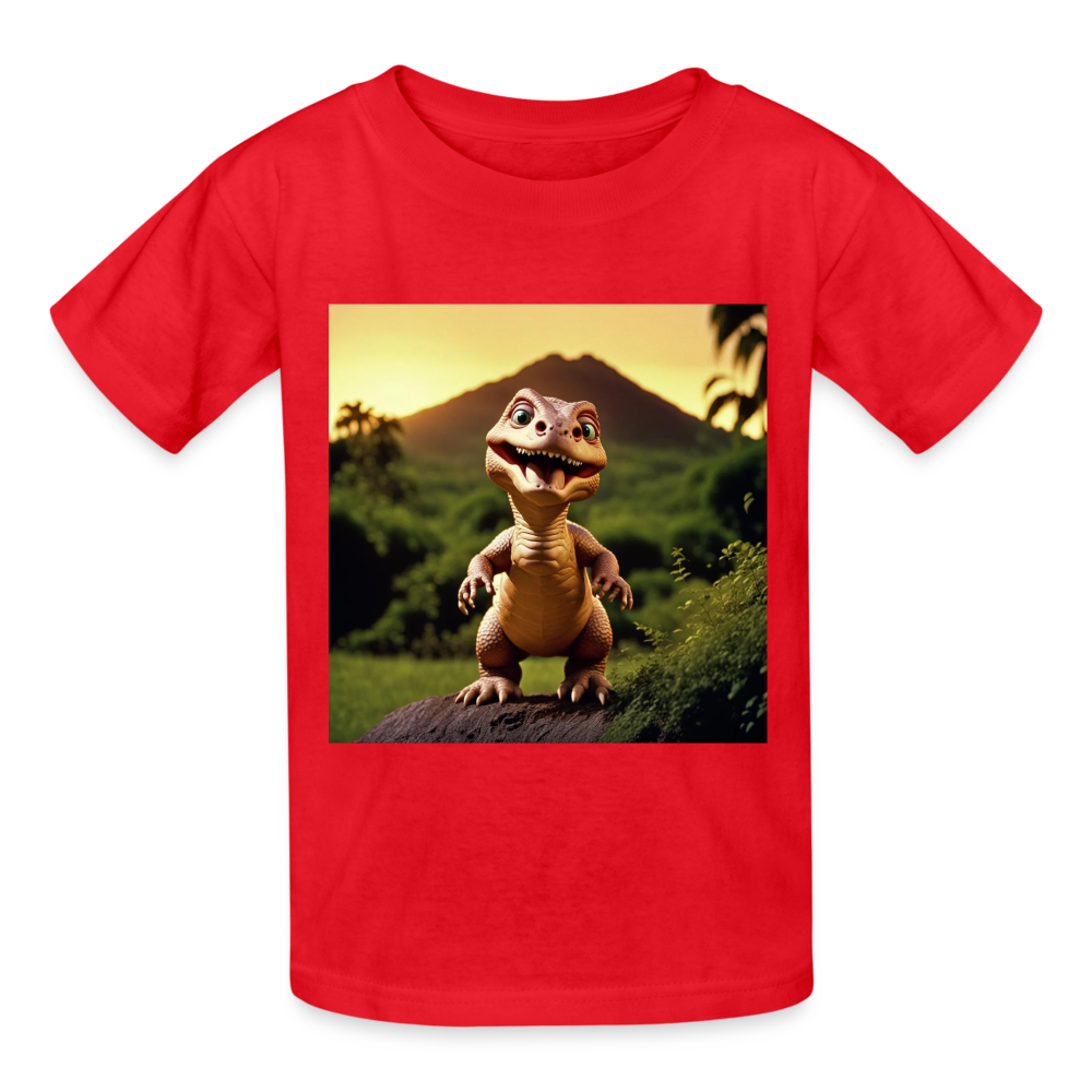 DINO - CHILDREN'S T-SHIRT - red