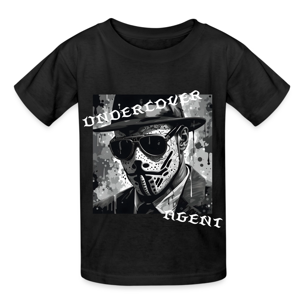 UNDERCOVER AGENT - CHILDREN'S T-SHIRT - black