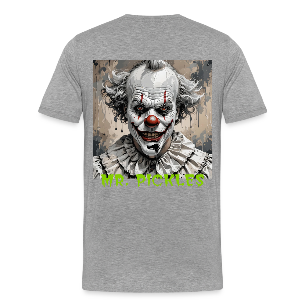 EVIL CLOWN!! MEN'S PREMIUM T-SHIRT - heather grey