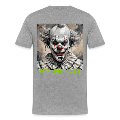 EVIL CLOWN!! MEN'S PREMIUM T-SHIRT - heather grey