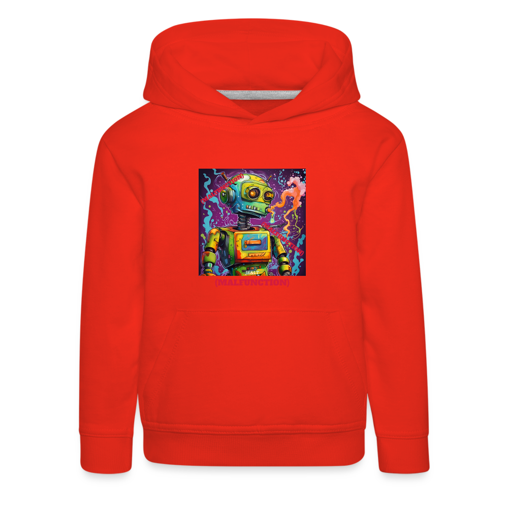 MALFUCNTIONING ROBOT!! KIDS T-SHIRT - red