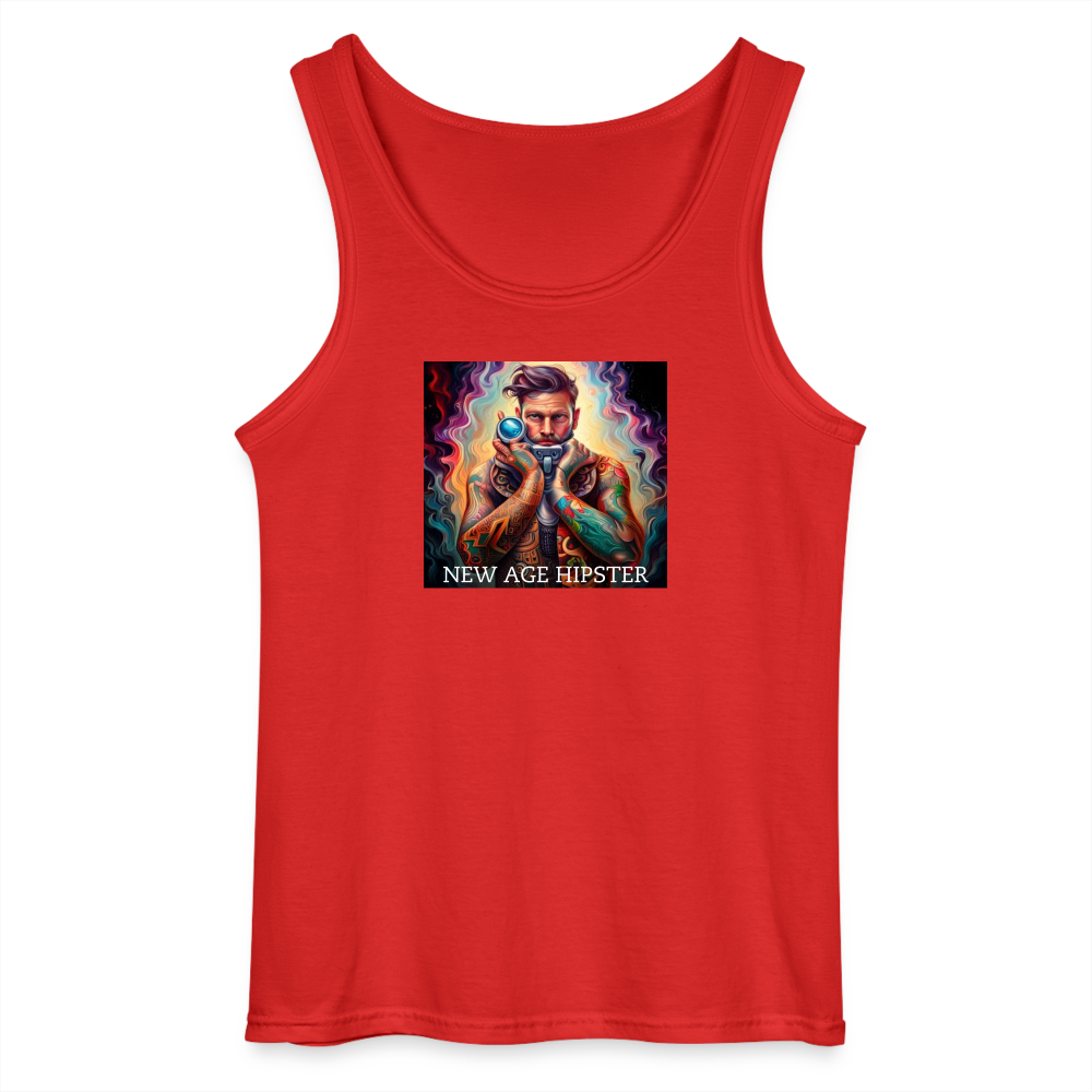 NEW AGE HIPSTER - MEN'S TANK TOP - red