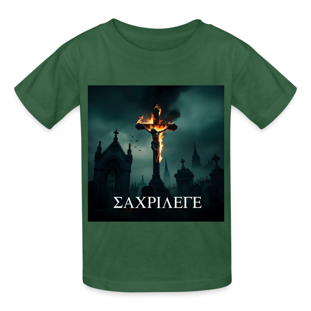 SACRILEGE - CHILDREN'S T-SHIRT - bottle green