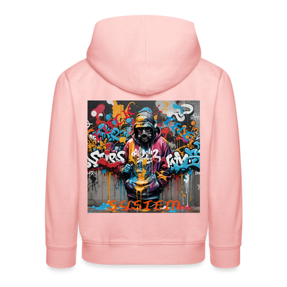 F#CK THE SYSTEM CHILDREN'S HOODIE - crystal pink