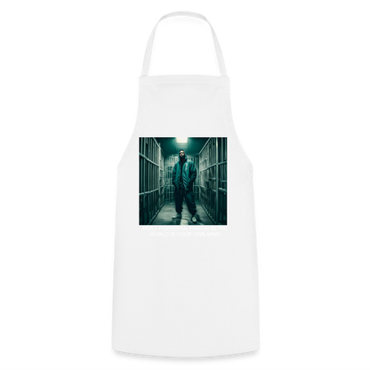 MOST POWERFUL - ADULT APRON - white