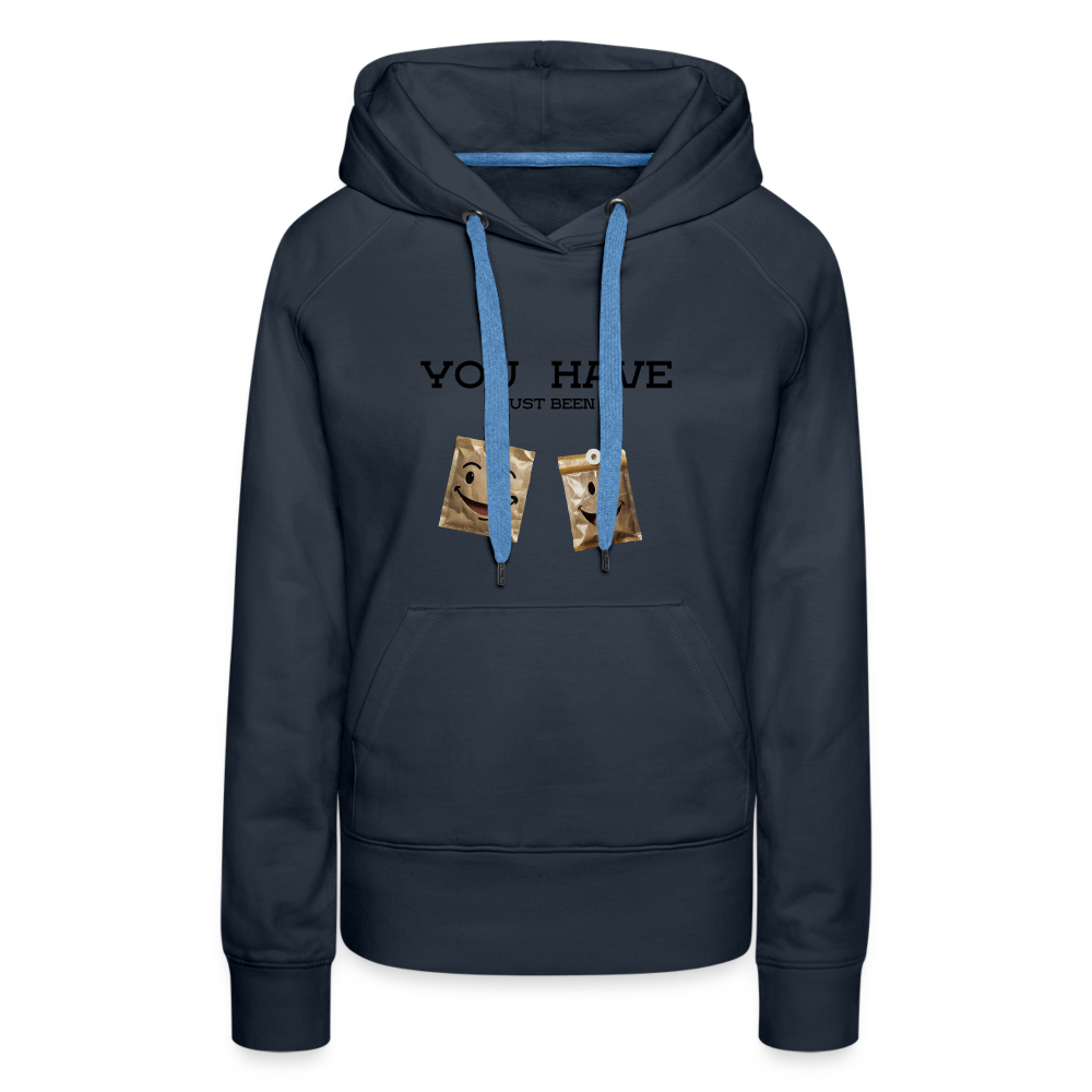 TEA BAGGED - WOMEN'S HOODIE - navy