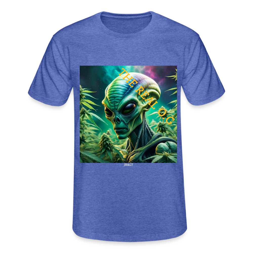 THE REAL ALIEN O.G!! MENS CLASSIC T-SHIRT - heather blue