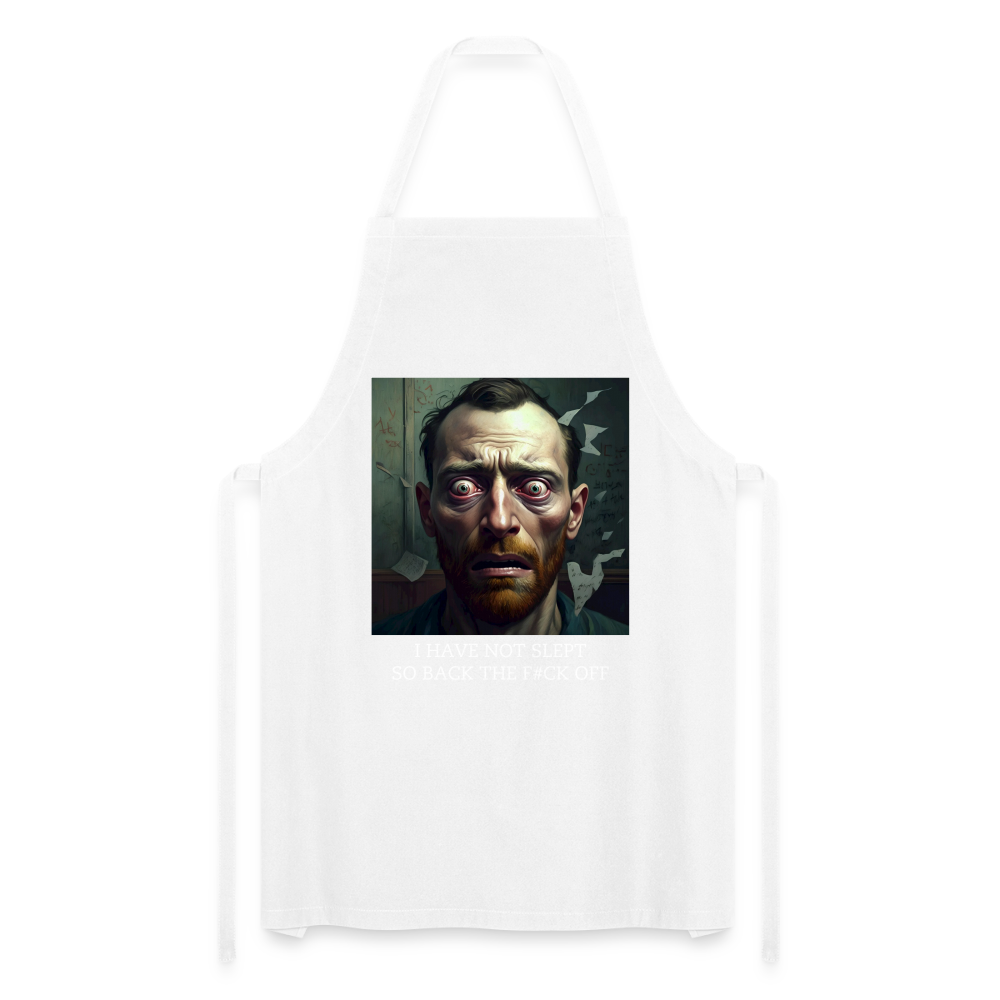 INSOMNIA - ADULT APRON - white