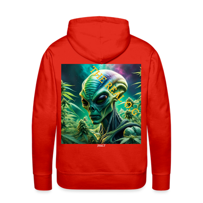 THE REAL ALIEN O.G!! MENS HOODIE - red