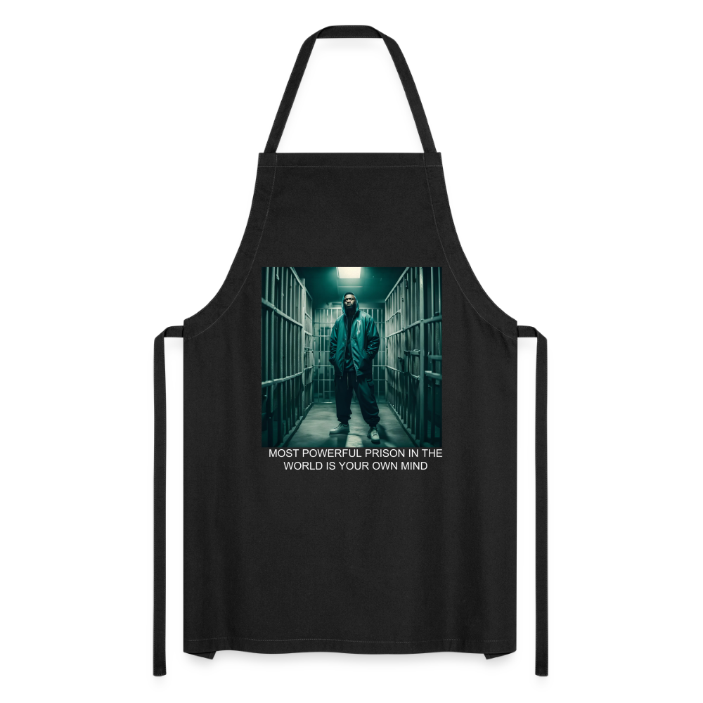 MOST POWERFUL - ADULT APRON - black