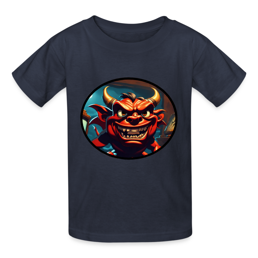 BABY DEVIL - CHILDREN'S T-SHIRT - navy