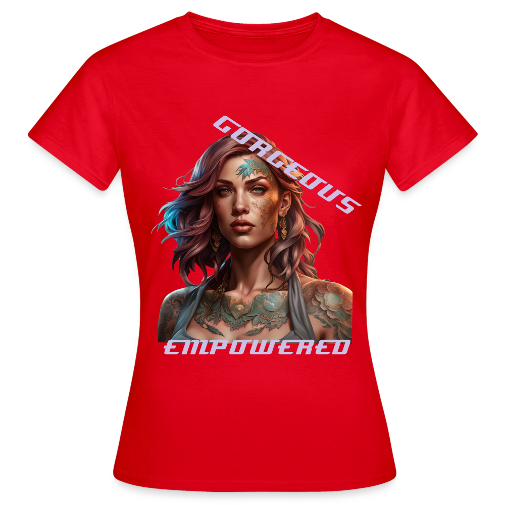 GORGEOUS & EMPOWERED - WOMEN'S CLASSIC T-SHIRT - red