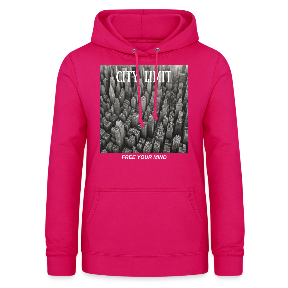 CITY LIMIT - WOMEN'S HOODIE - dark pink