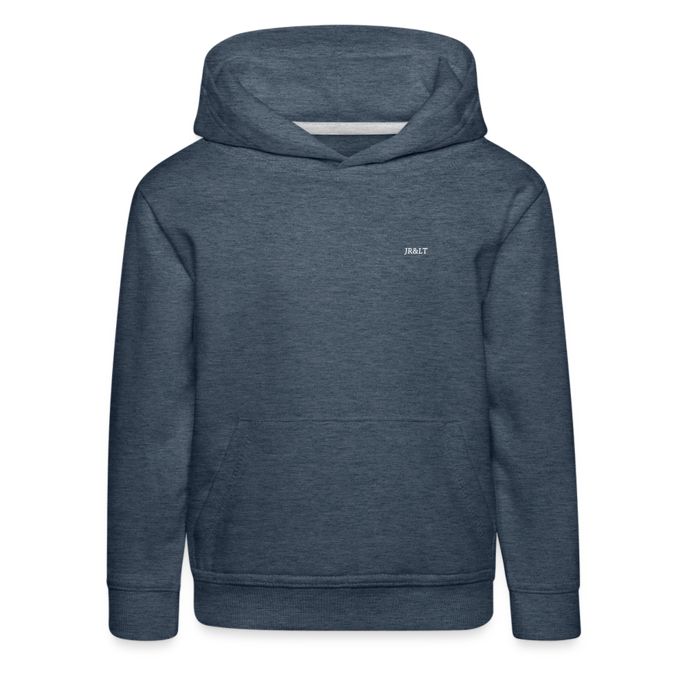 JR&LT'S CLASSIC LOGO CHILDREN'S HOODIE - heather denim