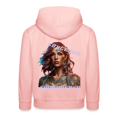 GORGEOUS & EMPOWERED CHILDREN'S HOODIE - crystal pink