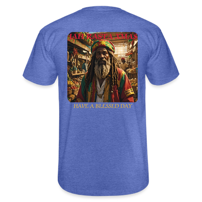 JAH RASTA XMAS - MENS CLASSIC T-SHIRT - heather blue