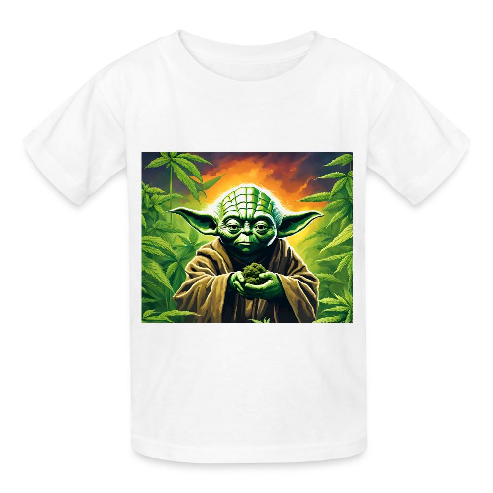 ENLIGHTENED YODA - CHILDREN'S T-SHIRT - white