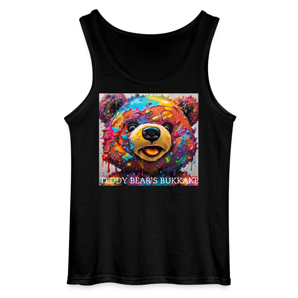 TEDDY BEAR'S BUKKAKE - MEN'S TANK TOP - black