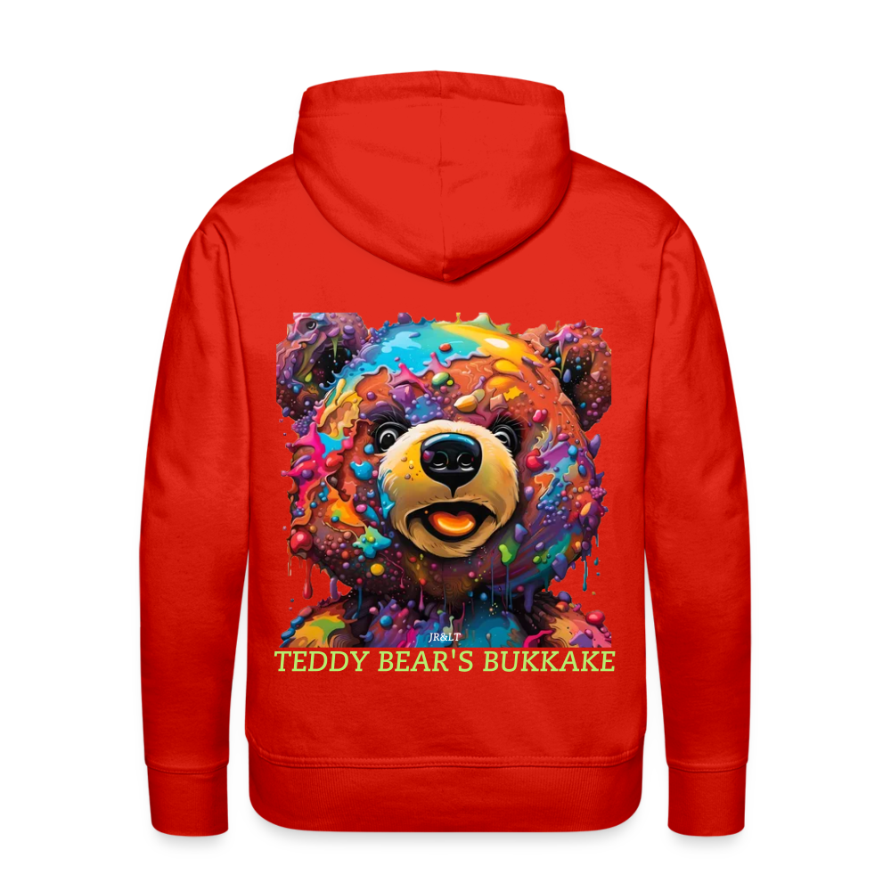 TEDDY BEAR'S BUKKAKE!! MEN'S HOODIE - red