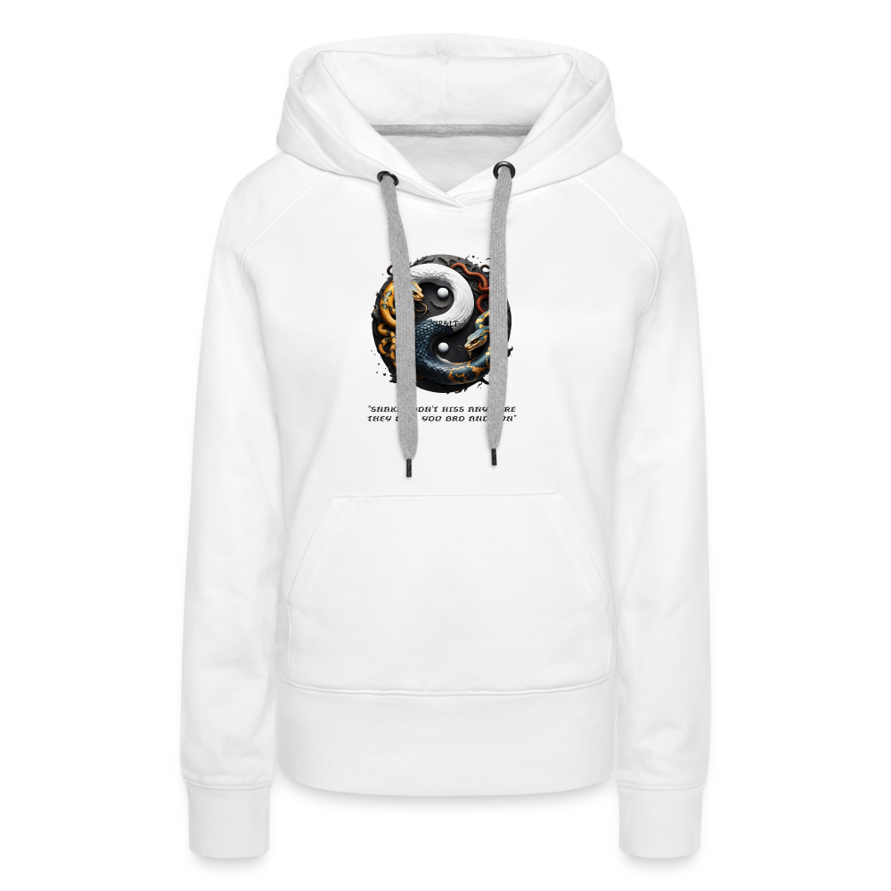 YING YANG - WOMEN'S HOODIE - white