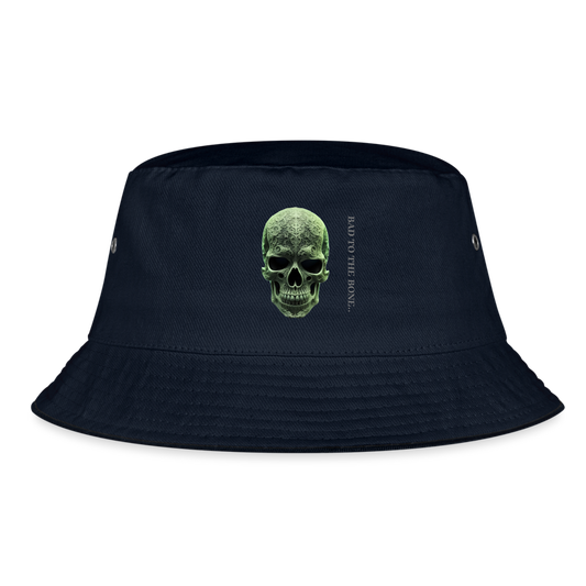 BAD TO THE BONE!! BUCKET HAT - navy