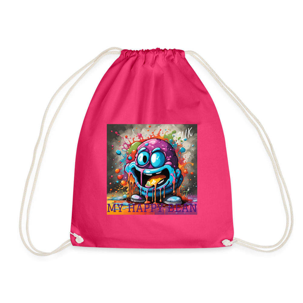 FLIK - MY HAPPY BEAN - DRAWSTRING BAG - fuchsia