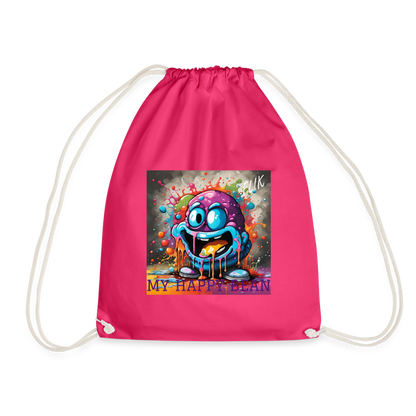 FLIK - MY HAPPY BEAN - DRAWSTRING BAG - fuchsia