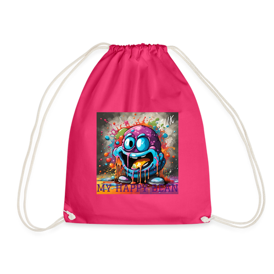 FLIK - MY HAPPY BEAN - DRAWSTRING BAG - fuchsia