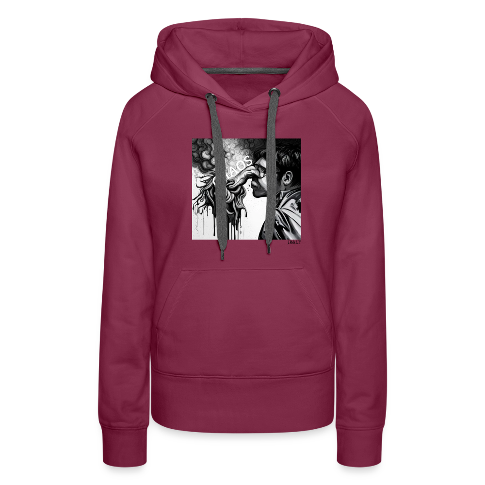 CHAOS - WOMEN'S HOODIE - bordeaux