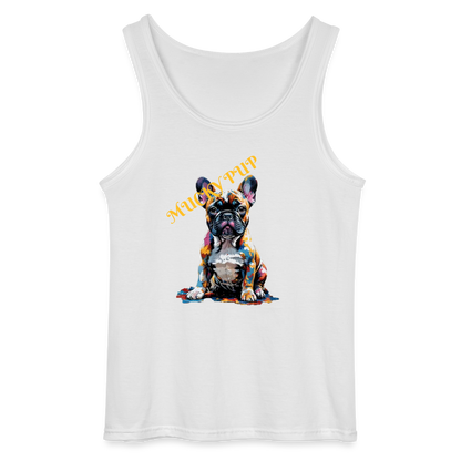 MUCKY PUP- MEN'S TANK TOP - white