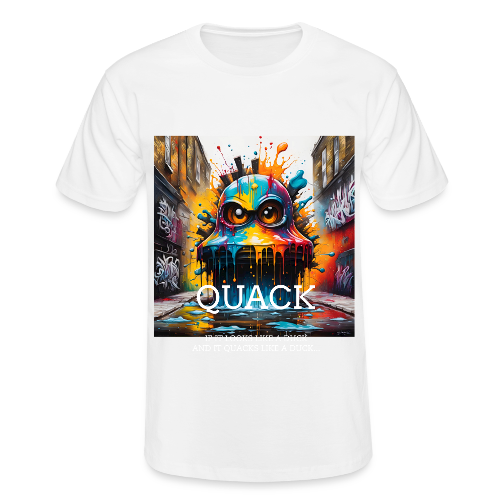 QUACK!! MEN'S CLASSIC T-SHIRT - white