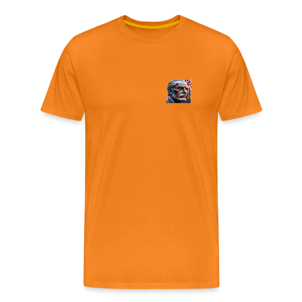 OLD MAN BRITAIN!! MEN'S PREMIUM T-SHIRT - orange