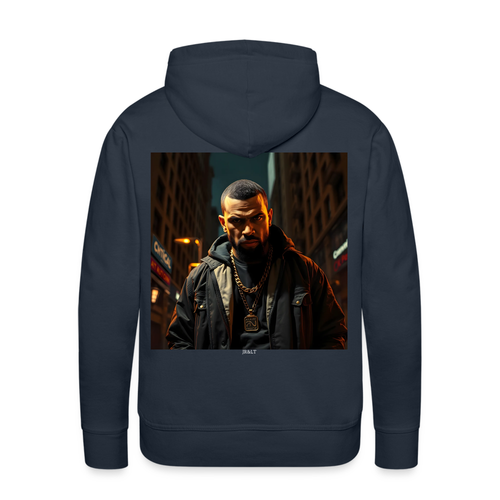 WHAT YOU LOOKING AT? - MEN'S HOODIE - navy