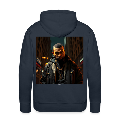 WHAT YOU LOOKING AT? - MEN'S HOODIE - navy