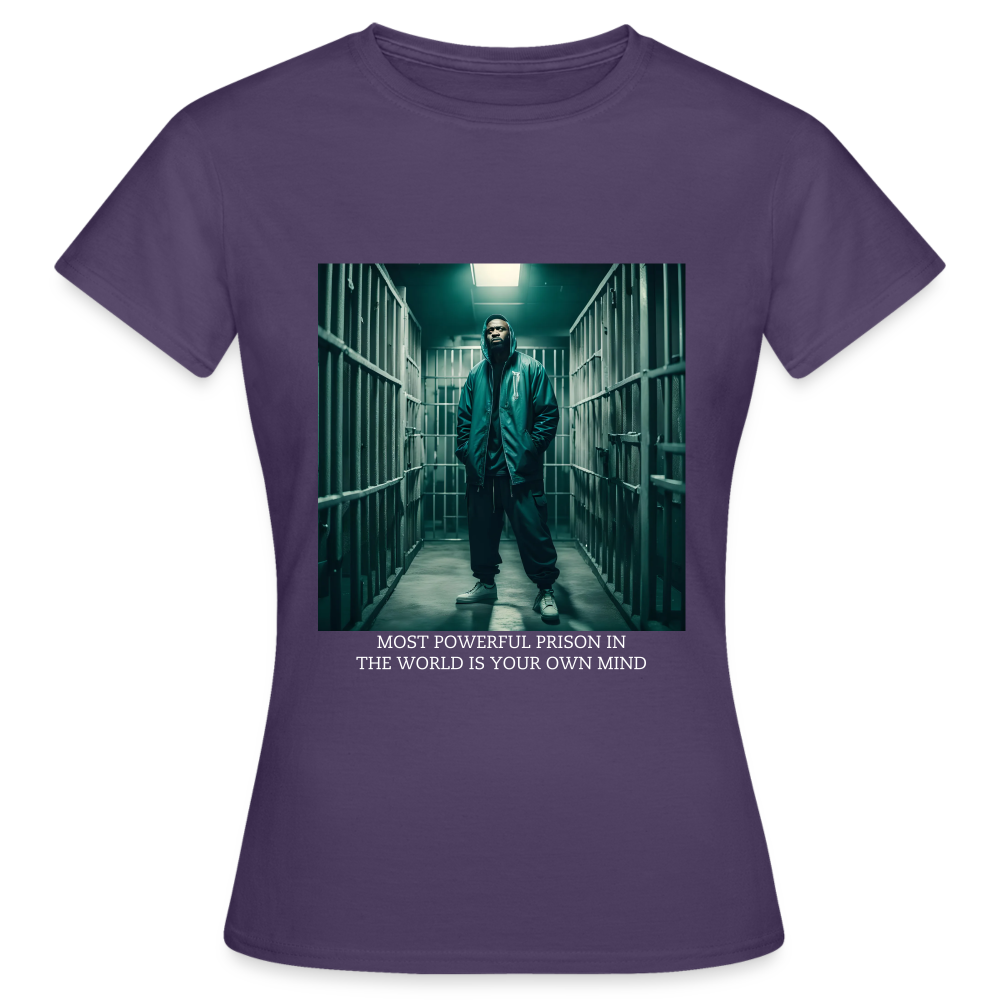 MOST POWERFUL PRISON IN THE WORLD IS OUR MIND - WOMEN'S CLASSICT-SHIRT - dark purple