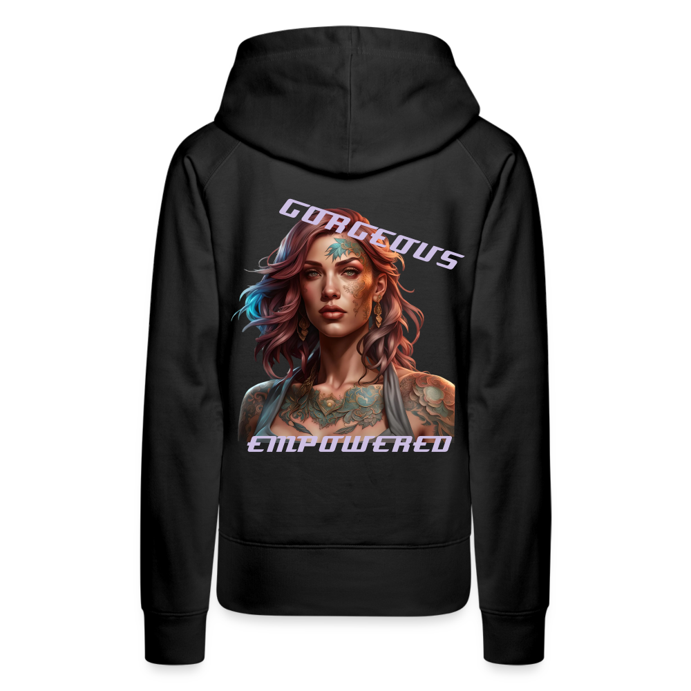 GORGEOUS & EMPOWERED - WOMEN'S HOODIE - black