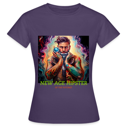 NEW AGE HIPSTER OF THE FUTURE! WOMEN'S CLASSIC T-SHIRT - dark purple