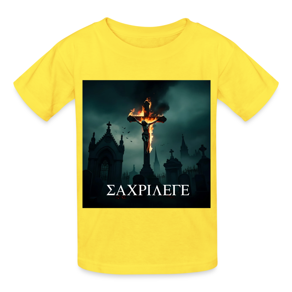 SACRILEGE - CHILDREN'S T-SHIRT - yellow