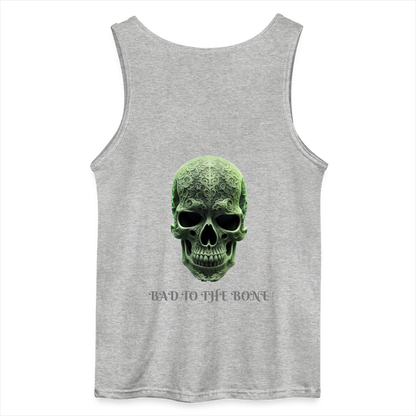 BAD TO THE BONE- MEN'S TANK TOP - sports grey