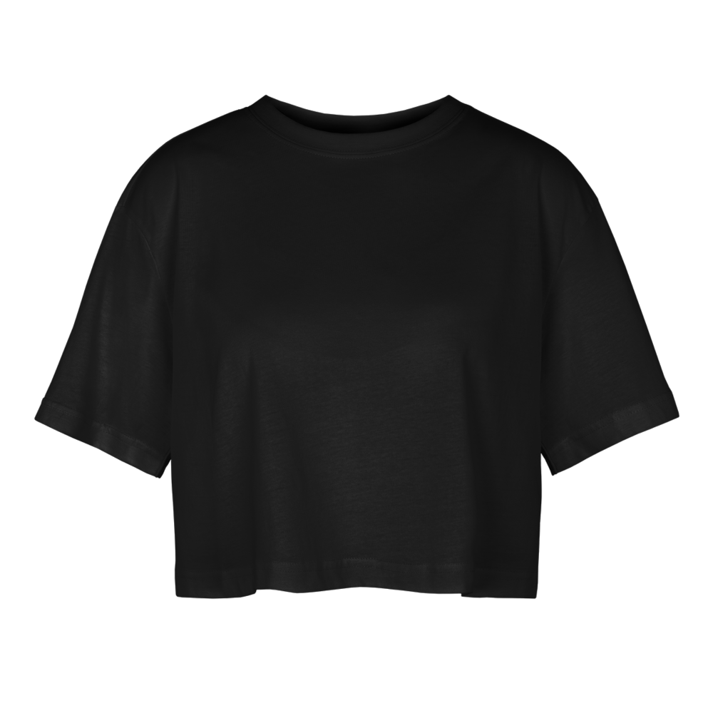 FABULOUS - WOMEN'S OVERSIZED CROP TOP - black